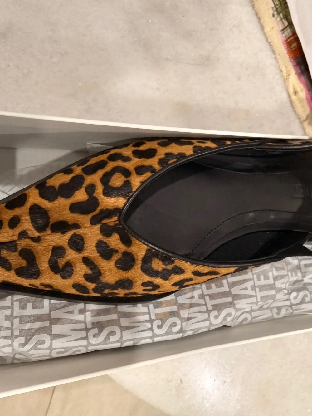 Steve Madden Women’s leopard print- Black and Brown. Shay. Size 9. NWI